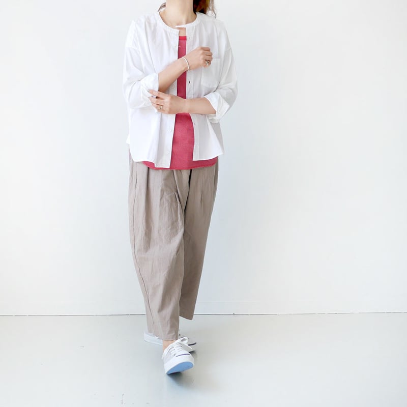 【美品】TISSU　シルクリネン　シャツUNIVERSALTISSU 楽天市場】新色入荷 UNIVERSAL TISSU フレンチリネン 比翼開き