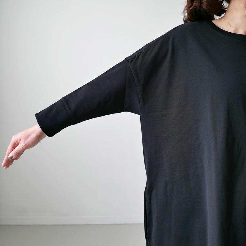 美品！　UNIVERSAL TISSU　ビッグワイド　コットンワンピース UNIVERSAL TISSU ユニヴァーサルティシュ ビッグワイド長袖