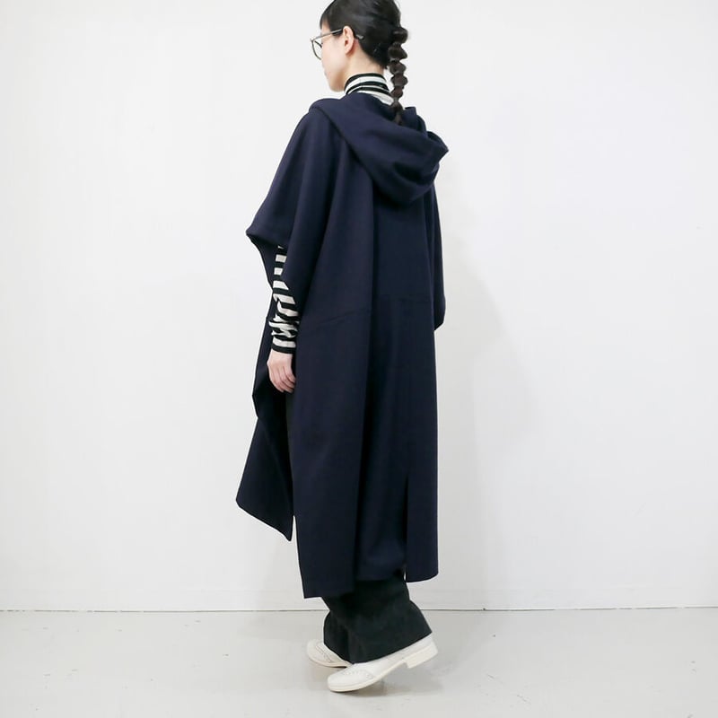 新品未使用品】SH-HIRAI スーヒライ ウールジャージーポンチョ 38 М