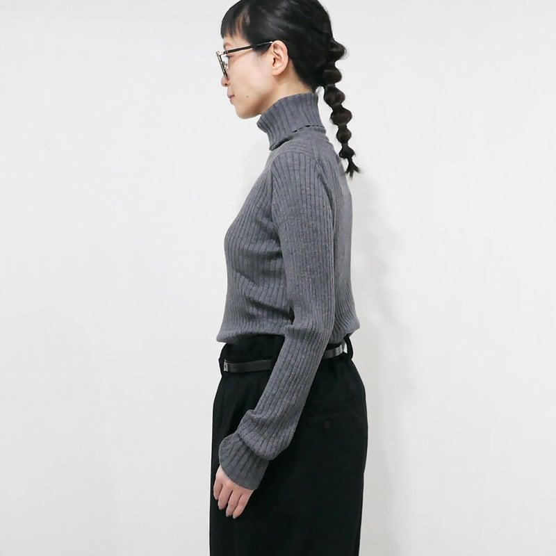 SACRA｜サクラ ｜SUPER FINE MERINO RIB TOP｜122636081｜