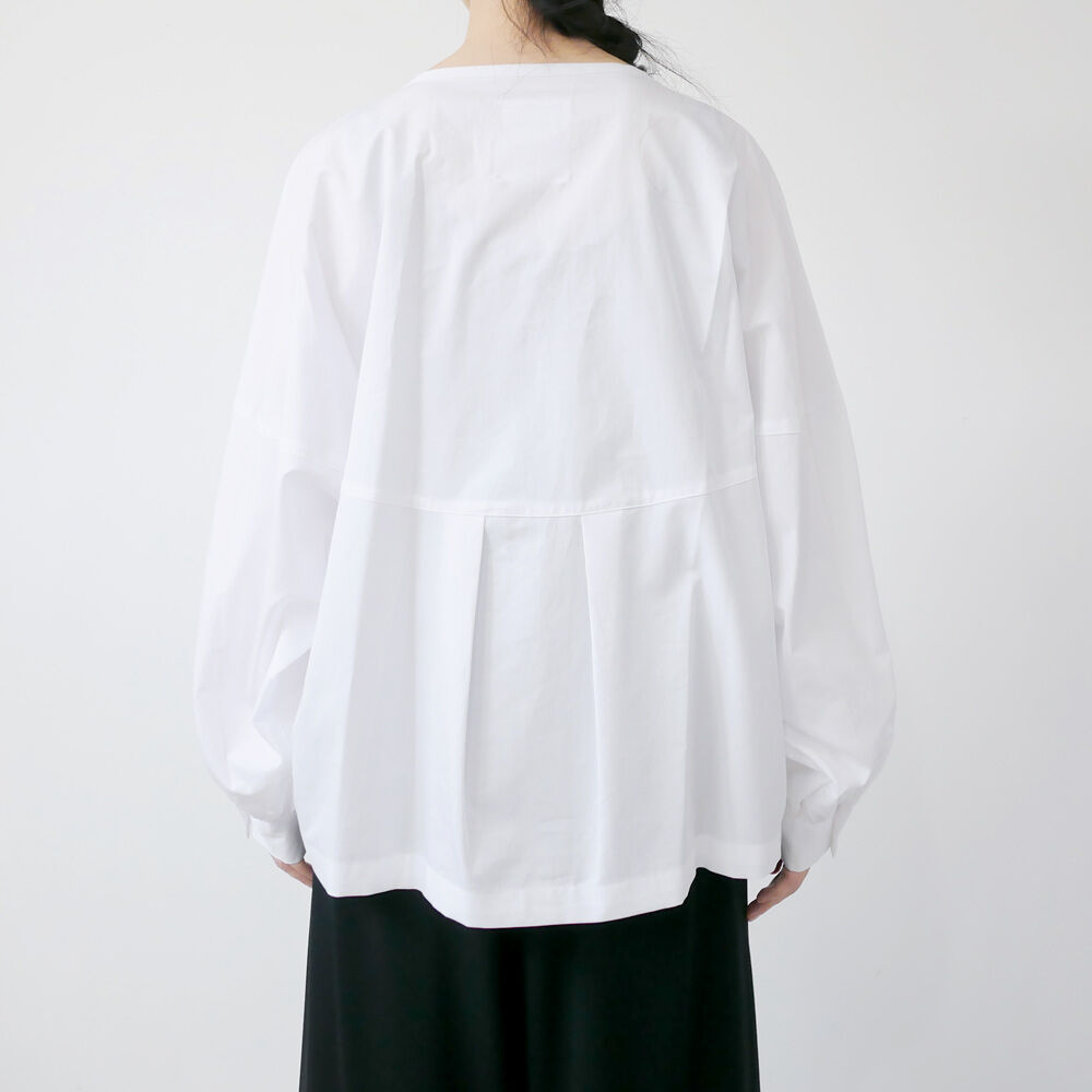 SI-HIRAI｜スーヒライ｜高密度コットンサテンノーカラー