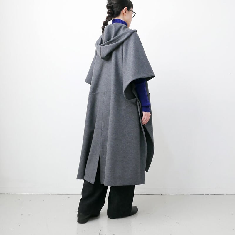 SI-HIRAI｜スーヒライ｜WARM PONCHO｜ウールスムース ジャージー
