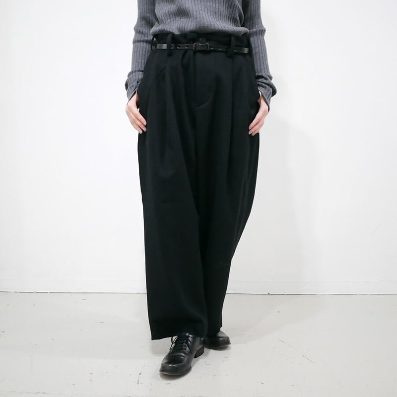 UNIVERSAL TISSU｜ティシュ｜カシミヤウールパンツ ｜TS223PT075｜クロ