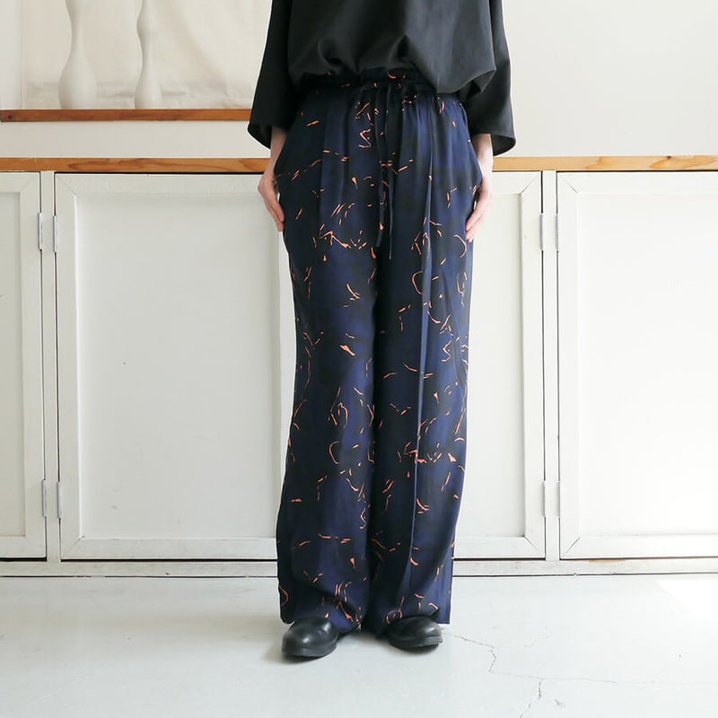 SACRA｜サクラ ｜SHADOW FLOWER PANTS｜シャドウフラワーパンツ