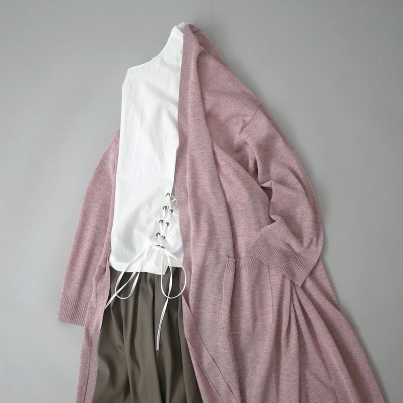 SACRA｜ サクラ ｜ MIX COLOR YARN ロングカーディガン｜RED