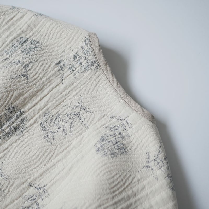 qiri ジャガードジャケット qiri｜フラワー キルト ジャガード ジャケット “flower quilt jacquard