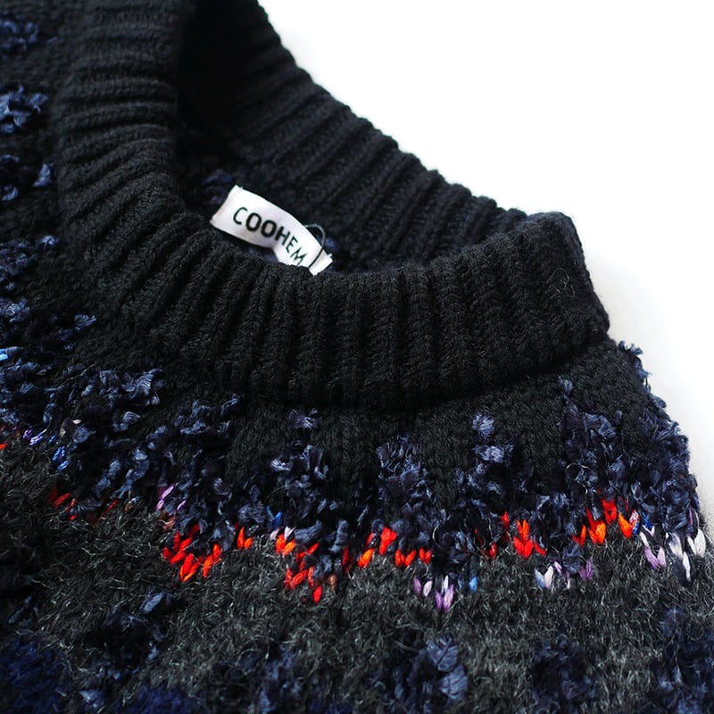 coohem(コーヘン) ノルディックセーター(ブラック)