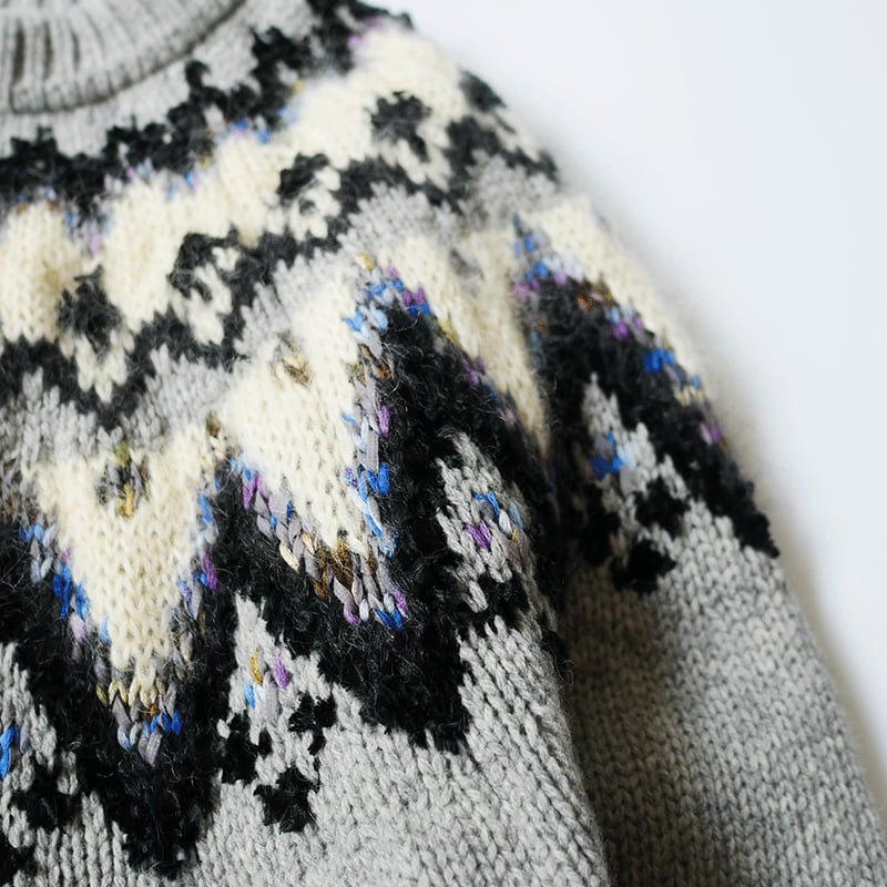 COOHEM| コーヘン | MOHAIR NORDIC KNIT P/O｜モヘアノルディック