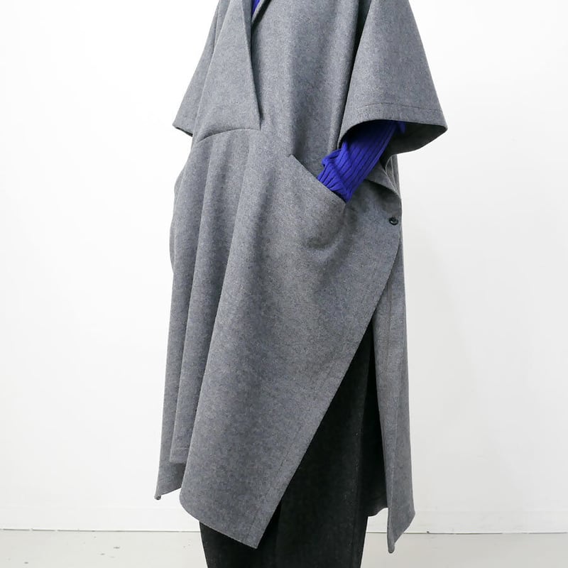 SI-HIRAI｜スーヒライ｜WARM PONCHO｜ウールスムース ジャージー