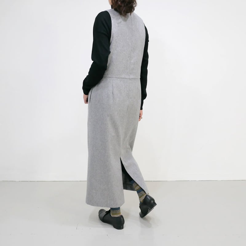 SACRA ｜サクラ｜シャギー ジャンパースカート｜GREY｜118604041 | GOUA