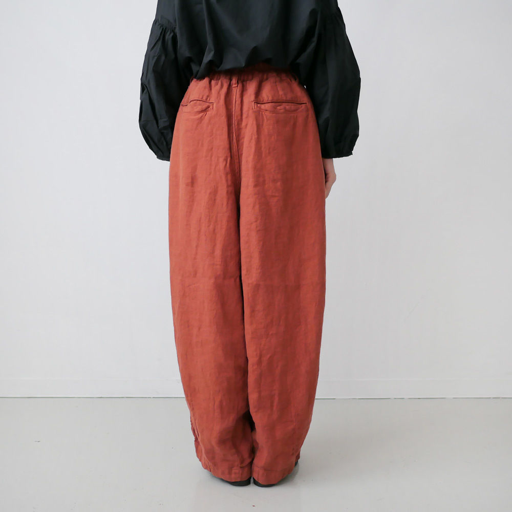 youko様【✨極美品✨】hagumu: ◎デニムサーカスパンツ コットンリネン カーゴパンツ レディース ワイドパンツ ルーズ 春 秋 デニム