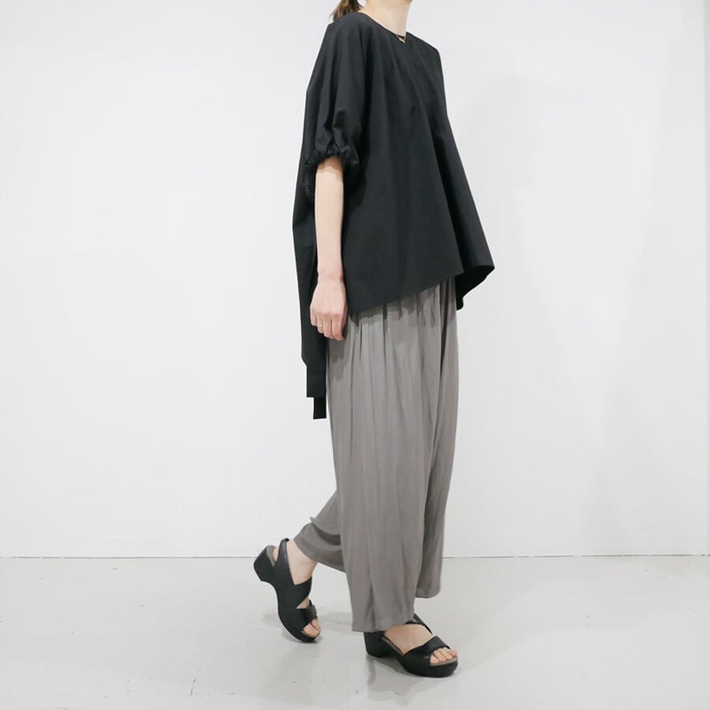 SACRA｜サクラ ｜COTTON LINEN TYPEWRITER TOP｜コットンリネンタ