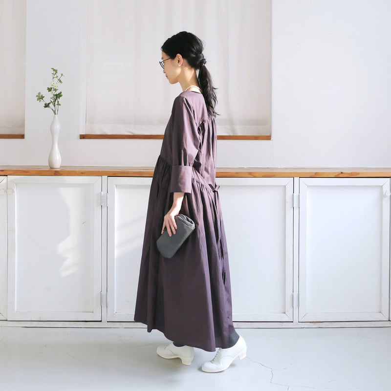 Alaris｜アラリス｜ガッシュ別注｜3Wayギャザーワンピース｜PURPLE｜OP  