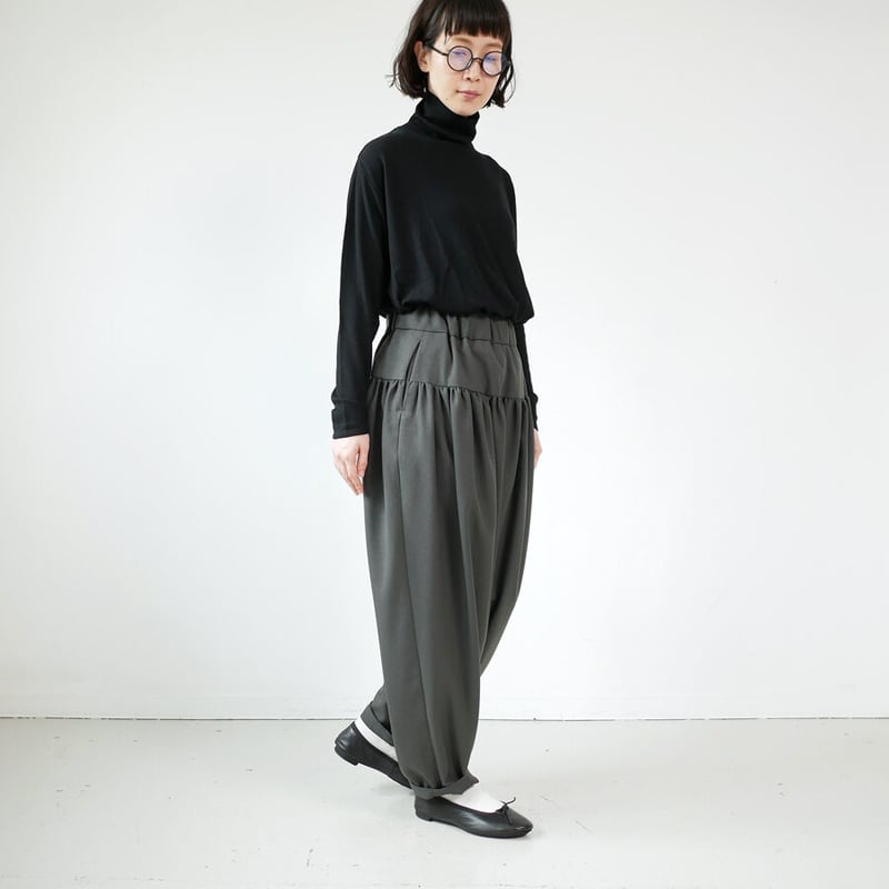 NO CONTROL AIR ネイビー ワイドパンツ ドレープパンツ　XS NO CONTROL AIR ネイビー ワイドパンツ ドレープパンツ XS NO