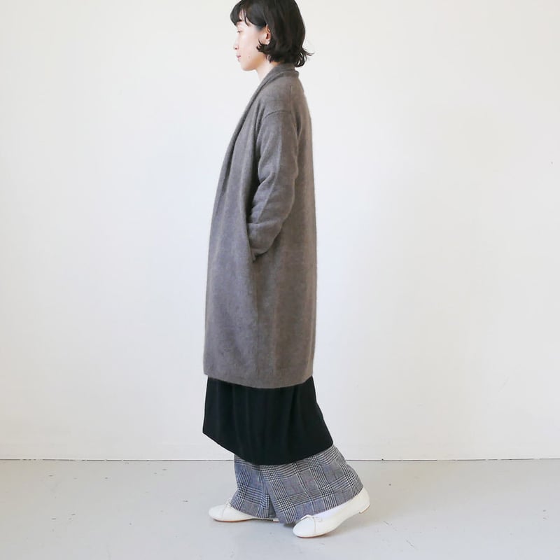 極美品❇︎シーティープラージュ CT plage ラクーンニット　38 キャメル モヘアシルク Vネックニットカーディガン／C.T.plage（シー