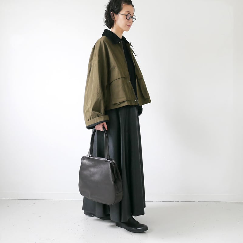 SACRA｜サクラ ｜WAXED HIGH DENSITY CLOTH SHORT JACKE