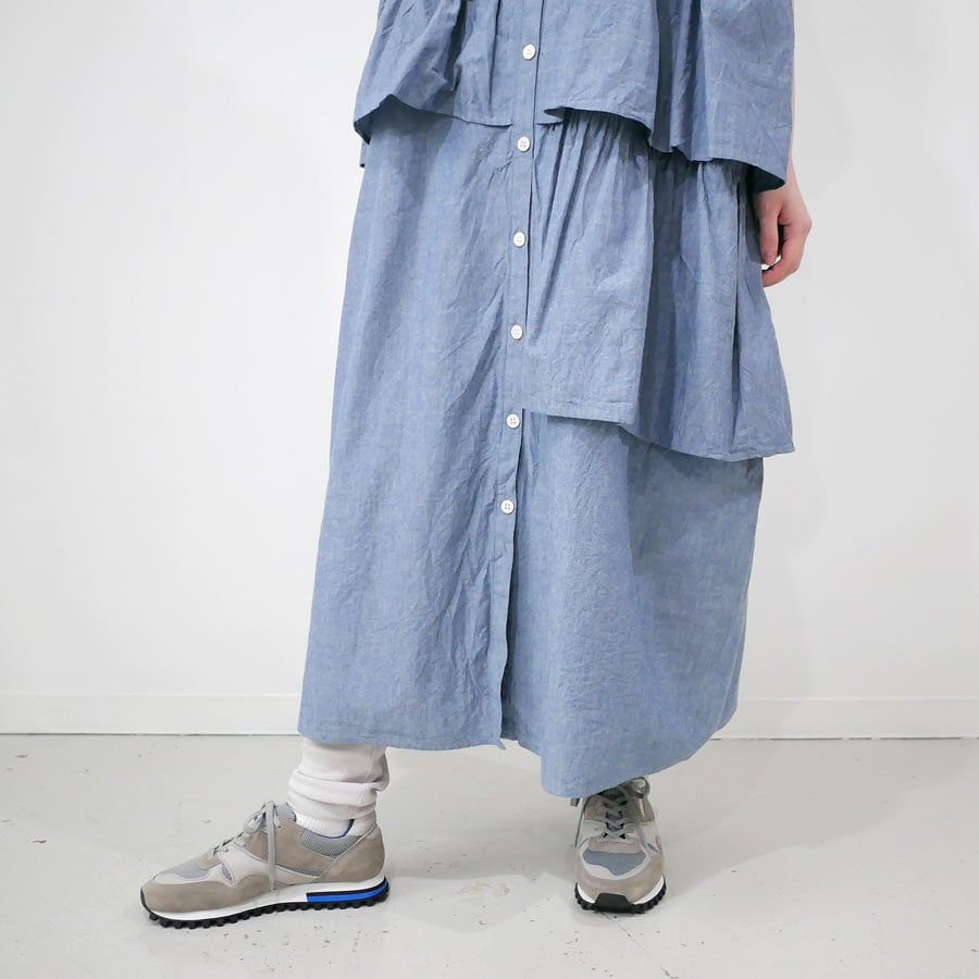 dahl'ia | ダリア |ティアードラッフルワンピース｜INDIGO｜DOP-230FC