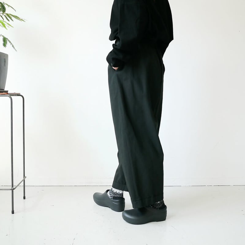FIRMUM｜フィルマム｜強撚コットンサージパンツ｜RB_FR0603PF｜BLACK