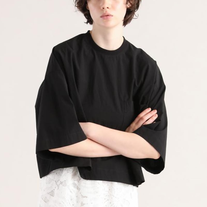 SACRA｜サクラ ｜H.COUNT COTTON TUMBLE CROPPED TOP｜OF