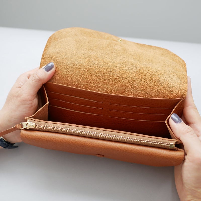 CINQ ｜サンク｜長財布｜CAMEL | GOUACHE FUKUOKA