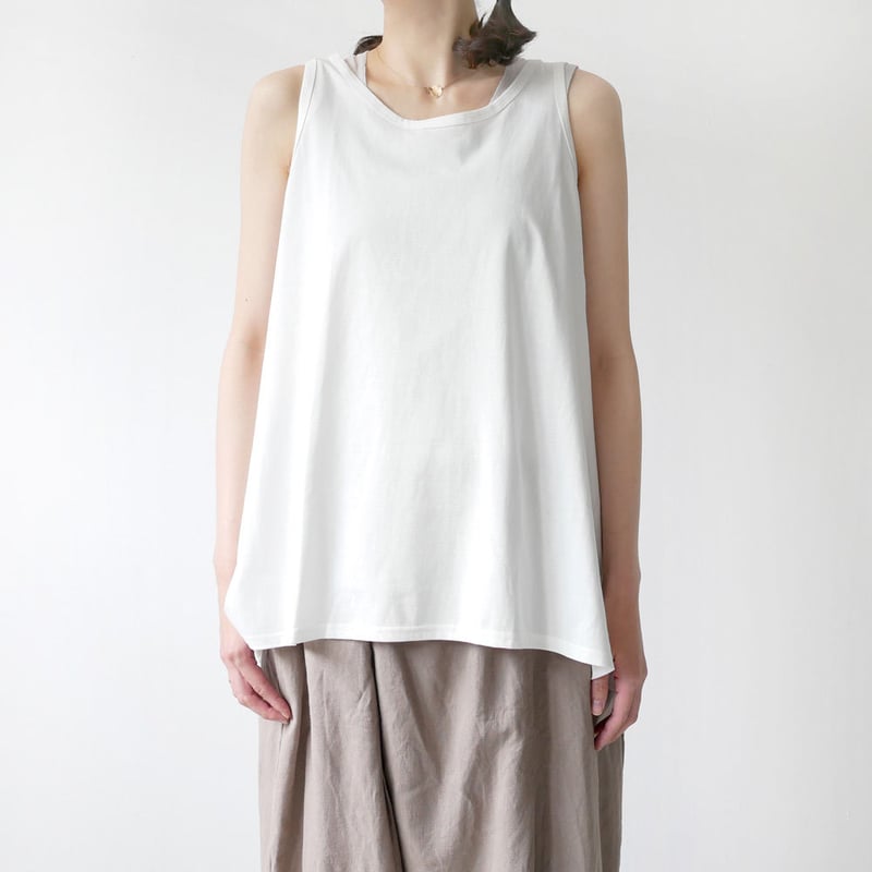 GOUACHE FUKUOKA ガッシュ福岡｜Aラインタンクトップ｜WHITE | GOUAC