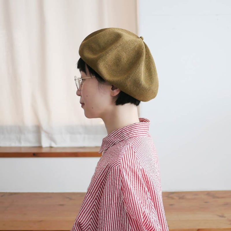mature ha.｜マチュアーハ｜beret top gather big silk｜ベレー