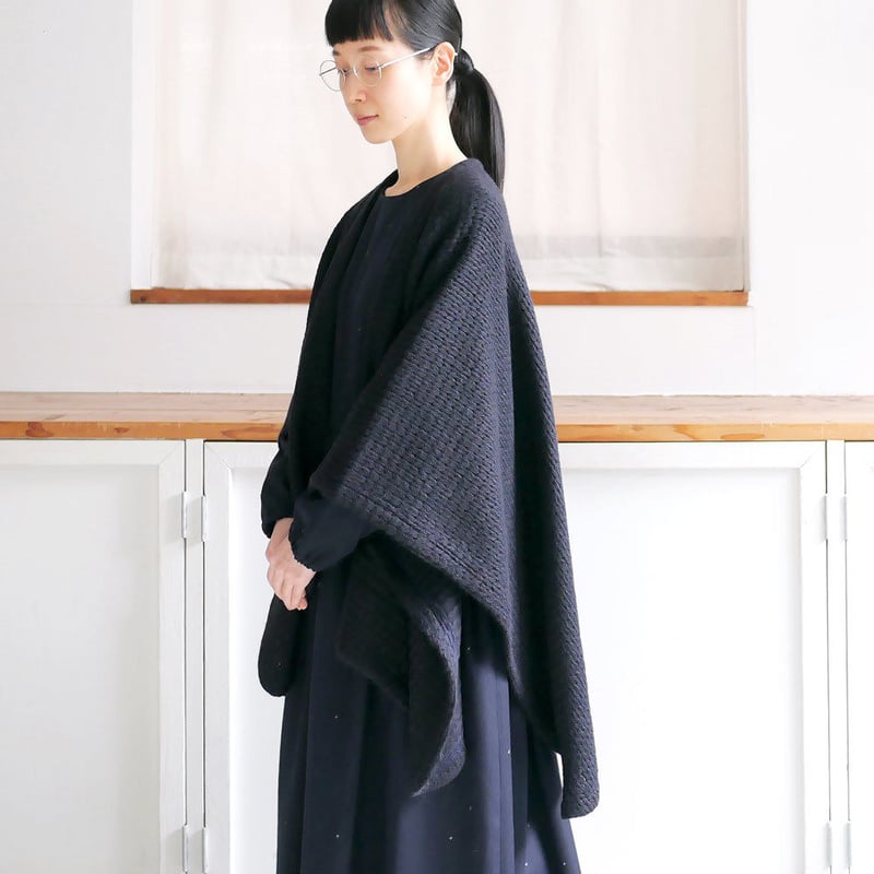 SI-HIRAI｜スーヒライ ｜ポンチョ ｜NAVY・BLACK｜CHAW19-4025（C