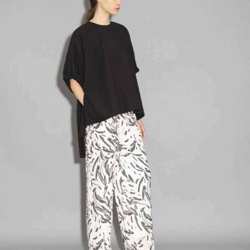 SACRA|サクラ |COTTON LINEN TYPEWRITER TOP|12321207 SACRA|サクラ |COTTON LINEN TYPEWRITER TOP|12321207
