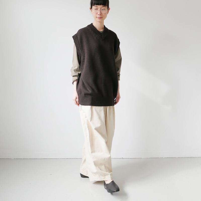 BUNT｜バント｜GRANDFATHER KNIT VEST ニットベスト ｜19AW_KN0
