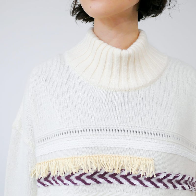 COOHEM| コーヘン | WOMEN_MULTI TWEEDY KNIT ONE-PIEC