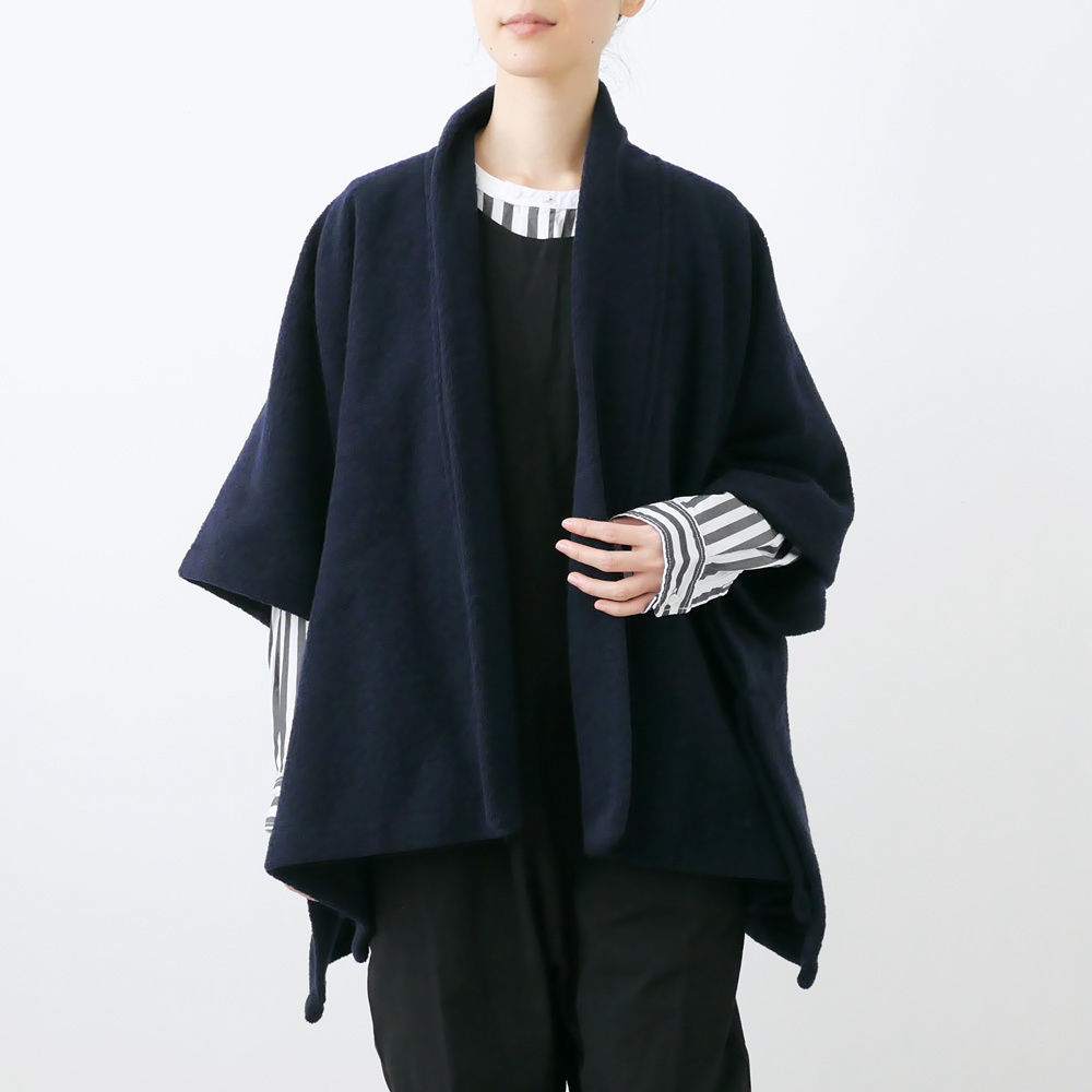 SI-HIRAI｜スーヒライ ｜SQUARE CAPE ポンチョ ｜NAVY｜CHAW18-...