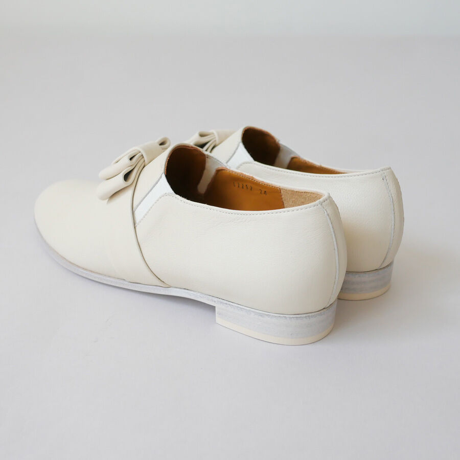 chausser｜ショセ｜サイドゴアリボンベルトスリッポン｜C-2252｜IVORY