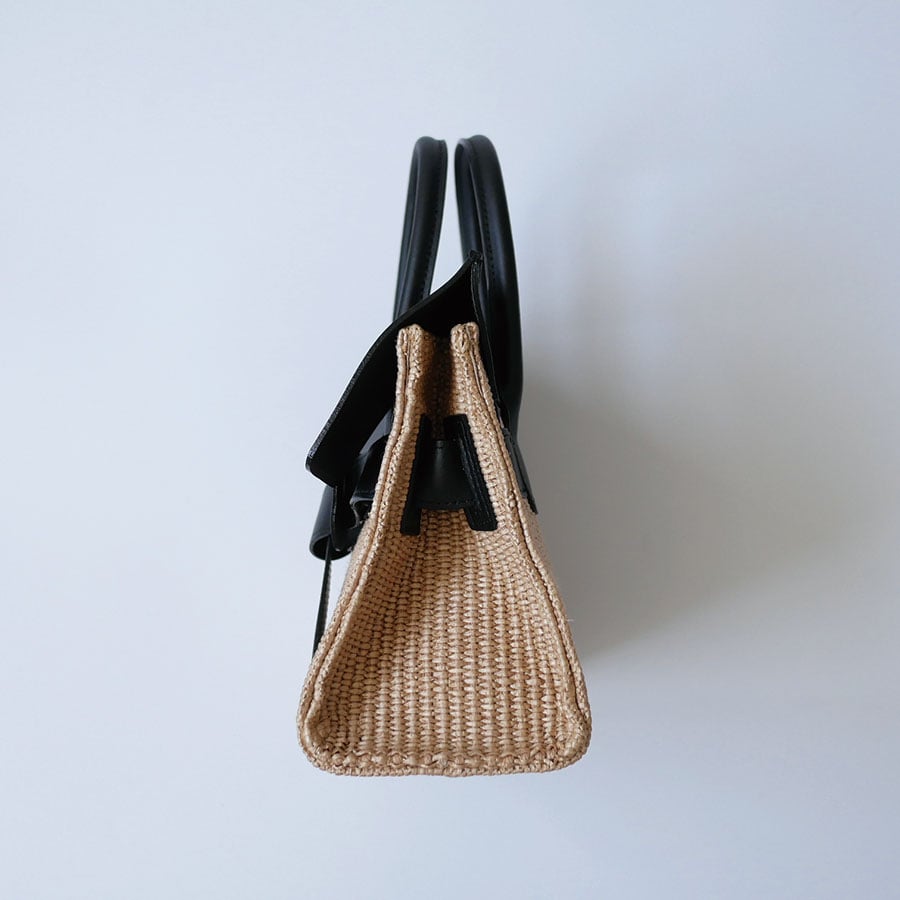 VIOLAd'ORO|ヴィオラドーロ |ラフィアシートレザーBAG SANDRO VIOLAd'ORO|ヴィオラドーロ |ラフィアシートレザーBAG SANDRO
