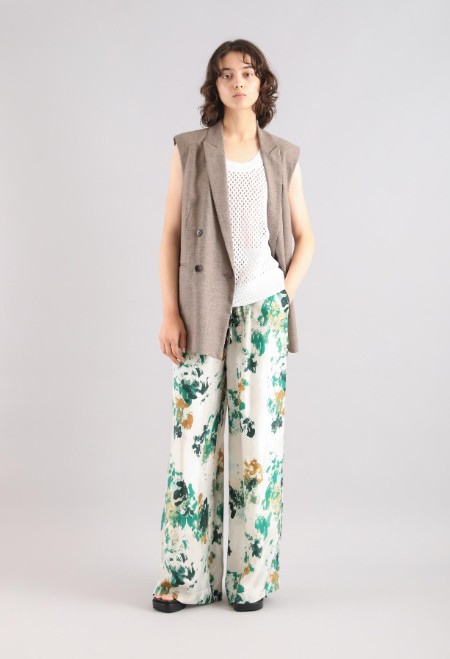 SACRA｜サクラ ｜LINEN COTTON CHAMBRAY GILET|12510606