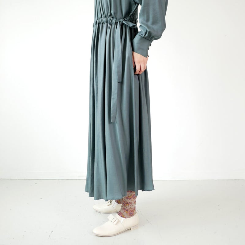 SACRA ｜ サクラ｜TRIACE VINTAGE TWILL OP ギャザーワンピース