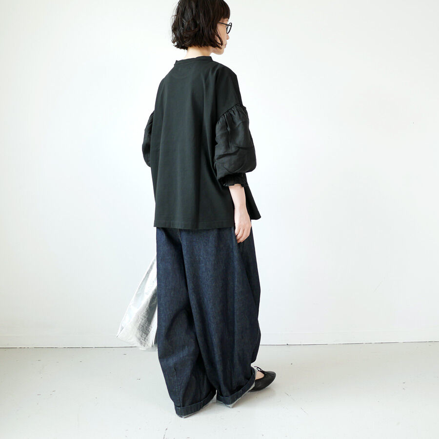 未使用UNIVERSAL TISSU USAコットンリネンスリーブプルオーバー UNIVERSAL SEVEN｜ ユニヴァーサルセブン｜ USAコットンリネンスリーブ