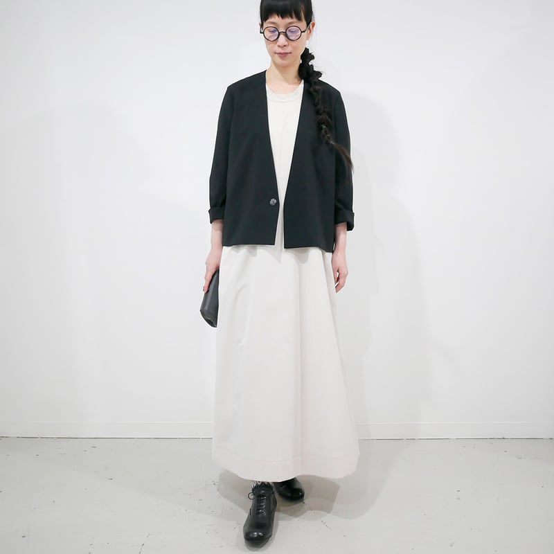 極美品 ノーコントロールエアー デッドエアポリエステル高密度ワンピース 38 NO CONTROL AIR (ノーコントロールエアー) デッドエア