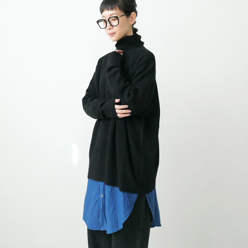 SACRA｜サクラ ｜WOOL CASHMERE FURROW TOP ｜122634081｜