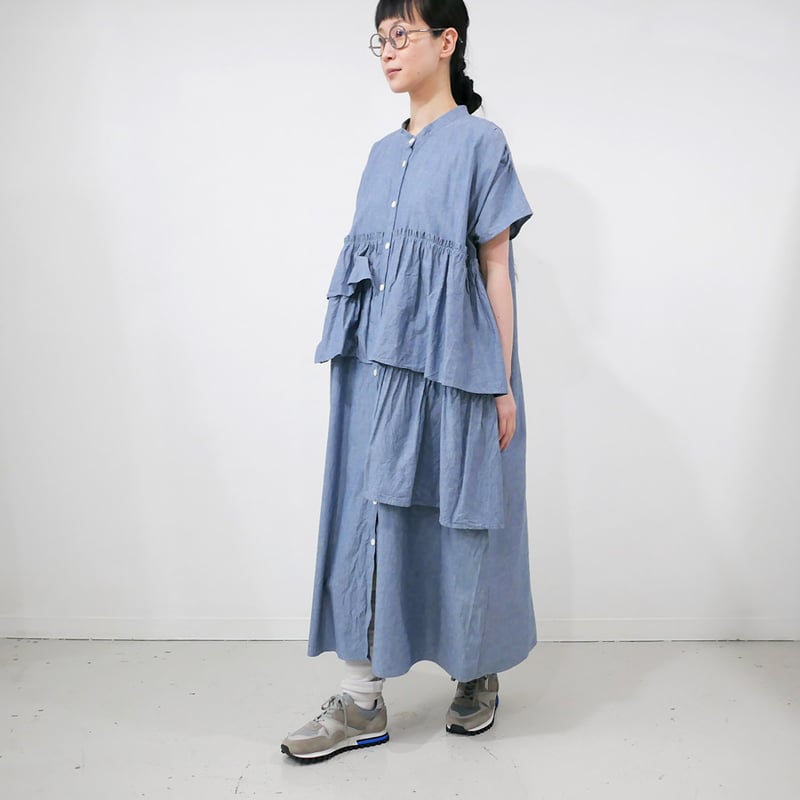dahl'ia | ダリア |ティアードラッフルワンピース｜INDIGO｜DOP-230FC