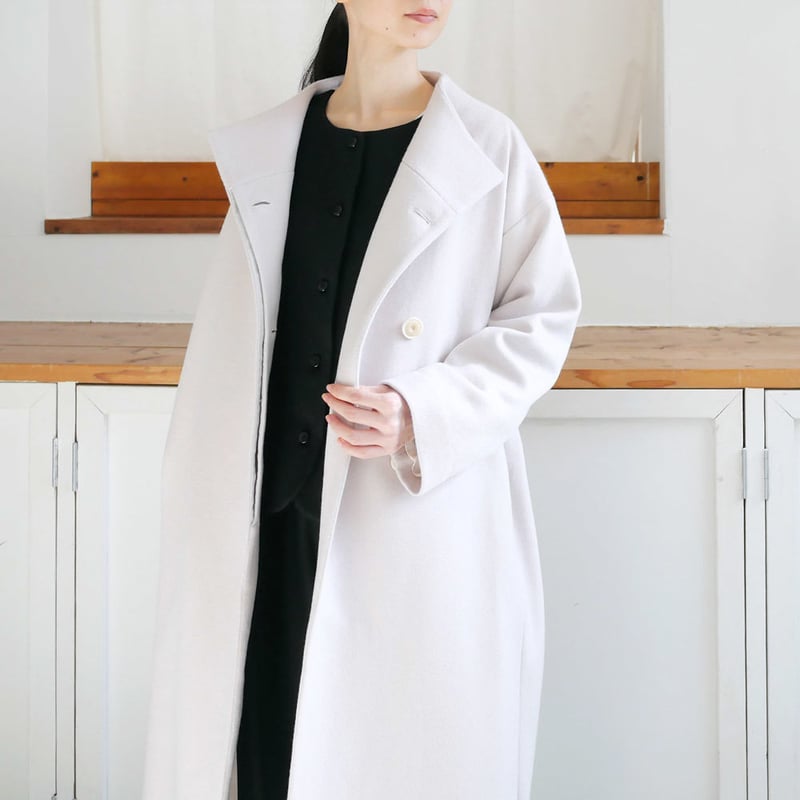 【激レア!!生地】【藤井毛織】AIR SHIP カシミヤ 仕立て コート