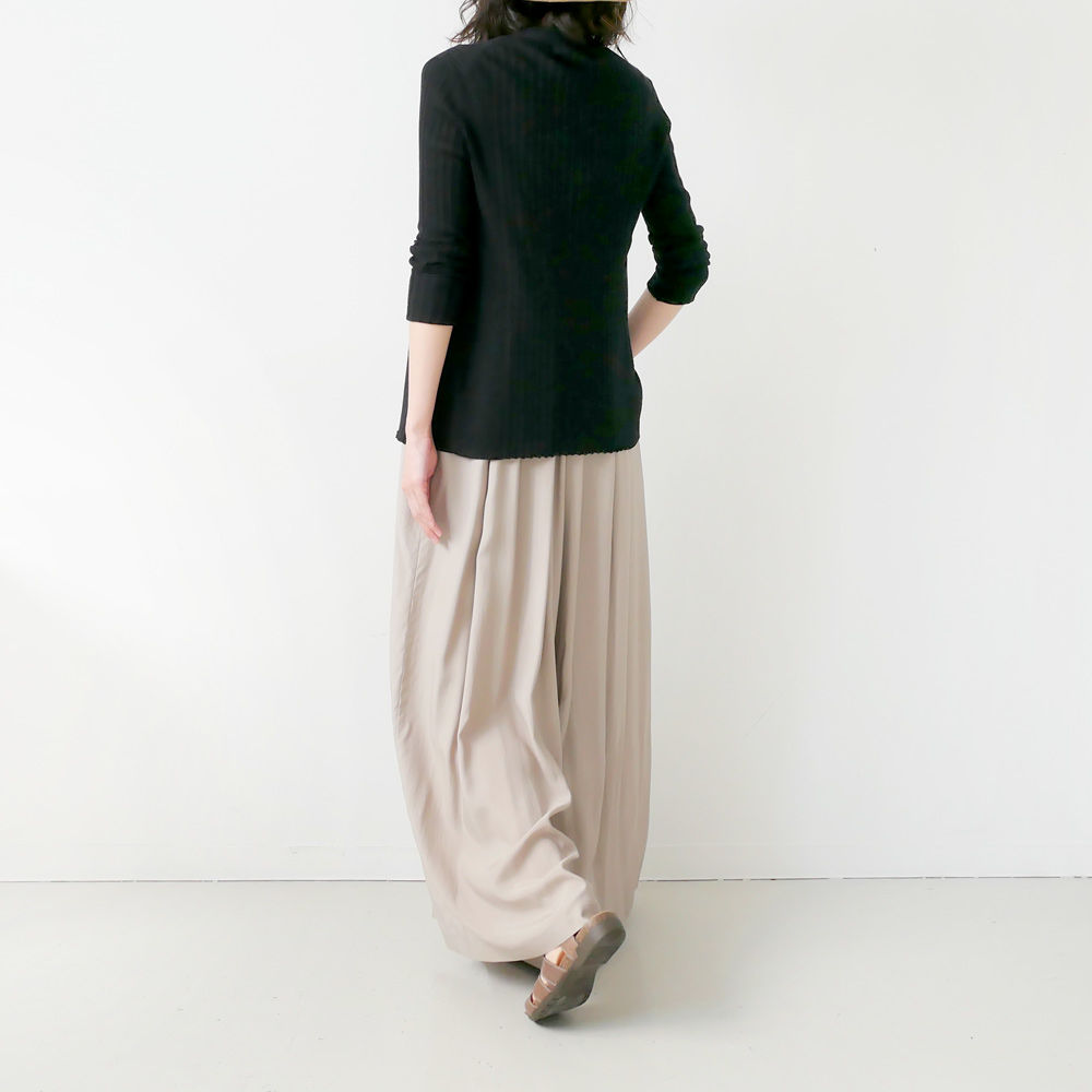 SACRA｜サクラ ｜レーヨンシルクオールインワン｜120213902｜ASH KHAKI