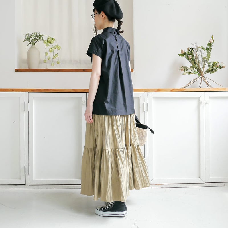 MARMARI｜マルマリ ｜サーキュラーティアードスカート｜MSK-45｜BEIGE