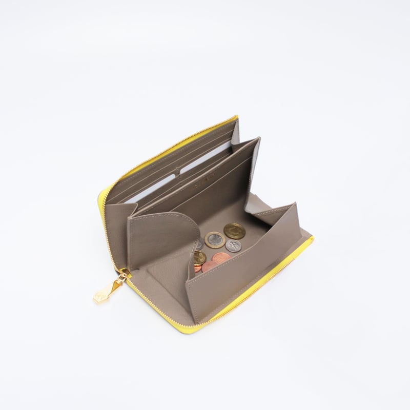 VIOLAd'ORO｜ヴィオラドーロ ｜リザード型押しレザー L字型財布｜ V