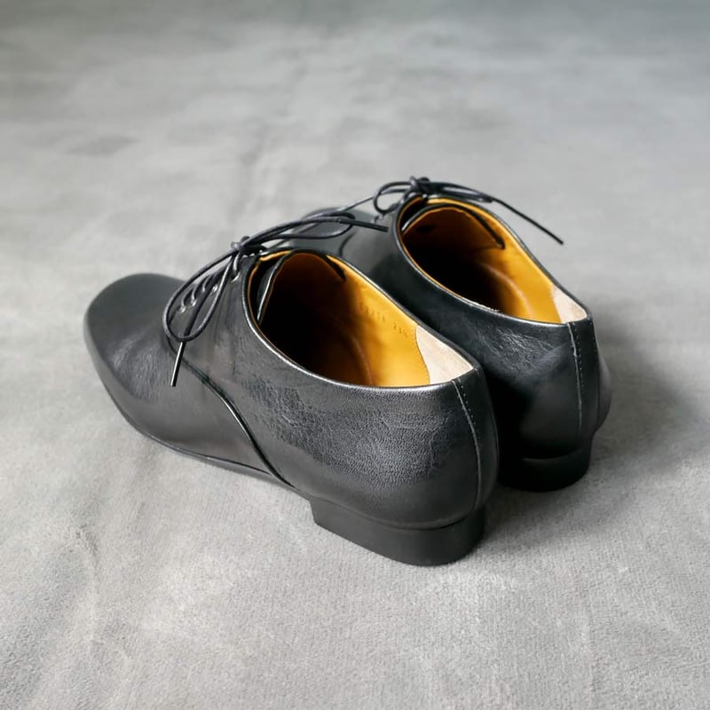 chausser｜ショセ｜スクエアトゥレースアップシューズ｜C-2258｜BLACK