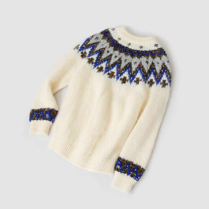 トップス COOHEM MOHAIR NORDIC KNIT SWEATER COOHEM MOHAIR WOOL NORDIC KNIT P/O | KOKO