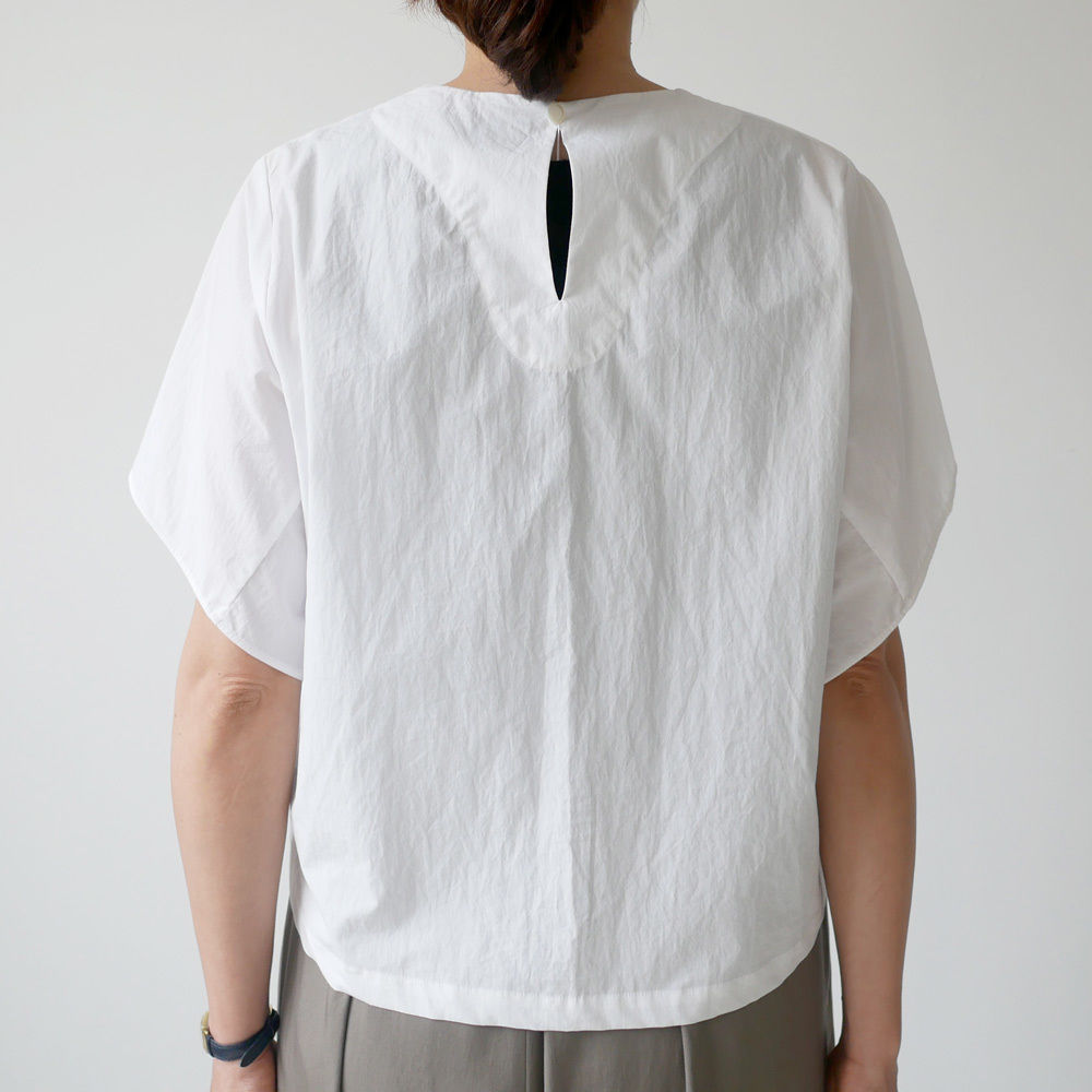 【新品】SACRA/サクラ　コットンレースアップブラウス SACRA ｜サクラ ｜コットンタイプライター レースアップブラウス