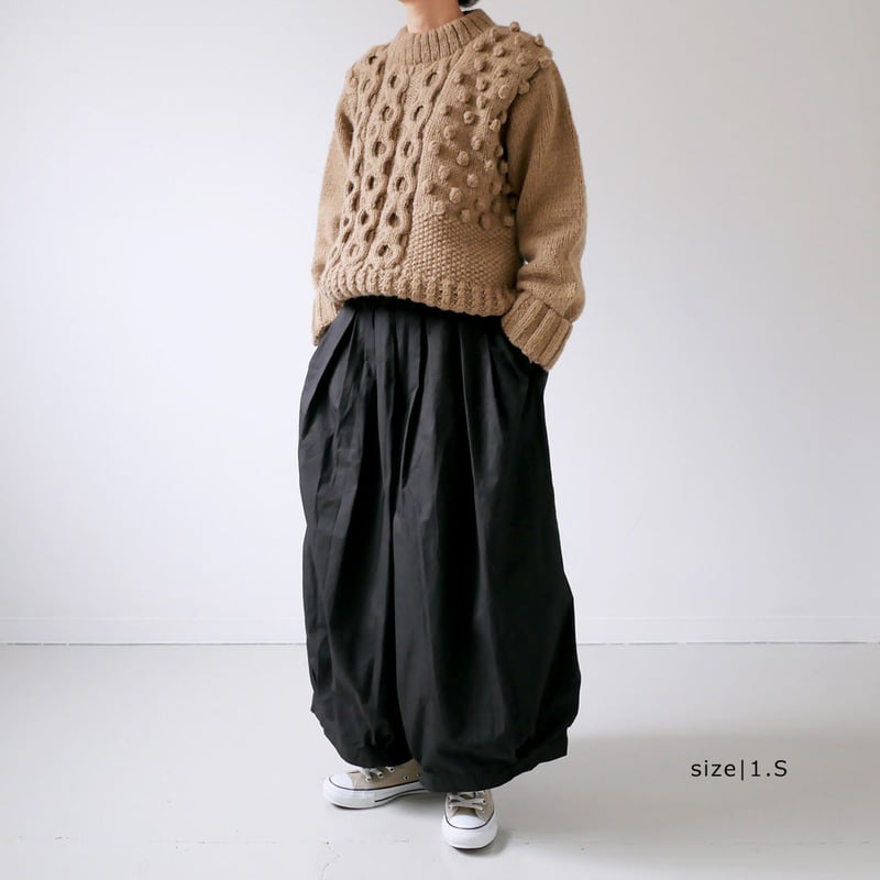 HARVESTY｜ハーベスティ｜ケーブルニットプルオーバー ｜BEIGE｜A51803