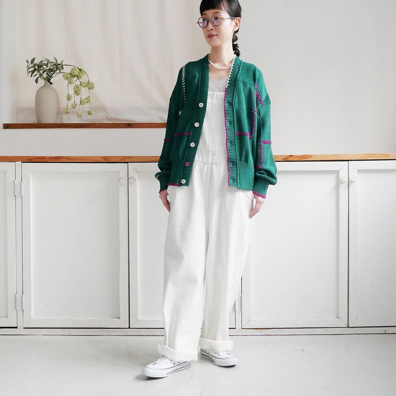 COOHEM| コーヘン | STITCH WORK KNIT CARDIGAN｜ステッチワー
