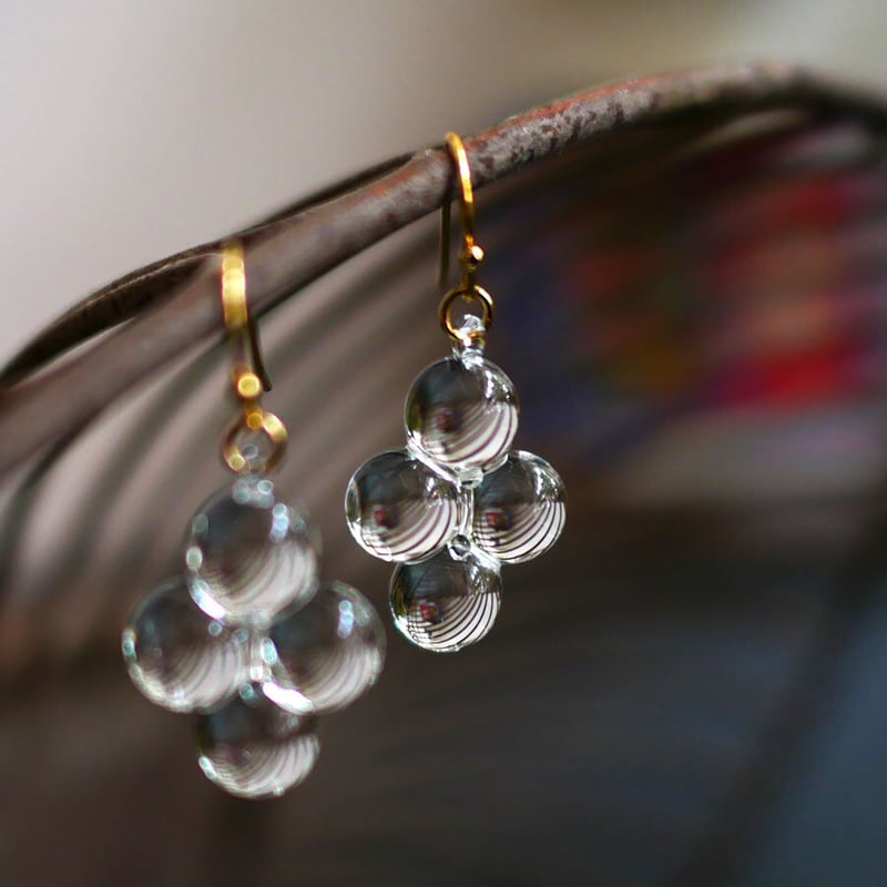 HARIO Lampwork Factory｜ピアス｜ロゼ｜HAW-RZ-001P | GOU