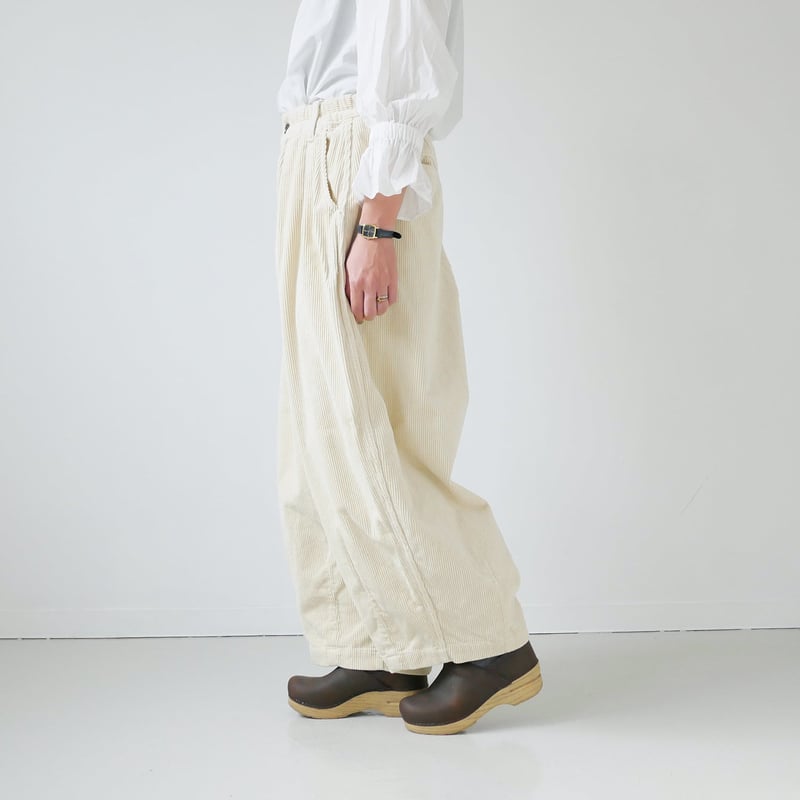 HARVESTY サーカスパンツ アイボリー2 HARVESTY ｜ ハーベスティ | チノクロスサーカスパンツ